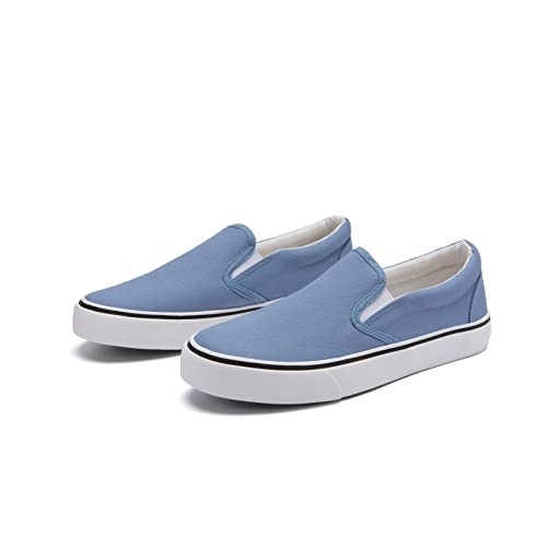 Low-Top Slip Ons Women's Fashion Sneakers Casual Canvas Sneakers for Women Comfortable Flats Breathable Padded Insole Slip on Sneakers Women Low Slip on Shoes