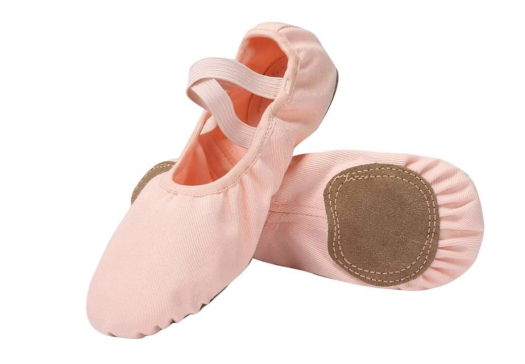 Linodes Dance Shoes for Girls Stretch Canvas Split Sole for Women
