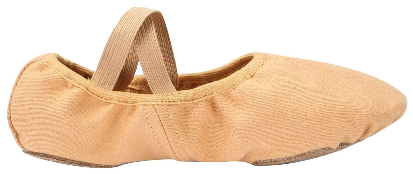Linodes Dance Shoes for Girls Stretch Canvas Split Sole for Women