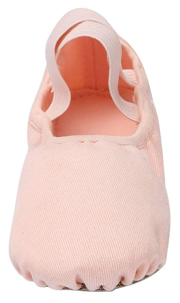 Linodes Dance Shoes for Girls Stretch Canvas Split Sole for Women