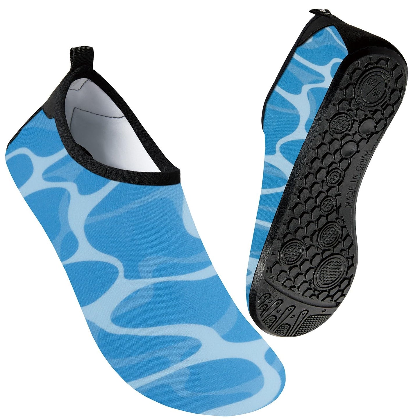 Metog Men Women Water Shoes Quick-Dry Aqua Socks Barefoot Slip-on for Beach Swim Sport Surf Yoga Exercise