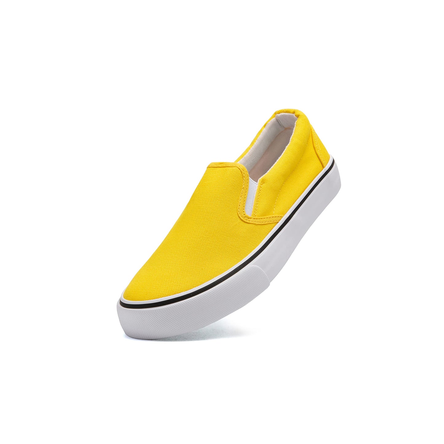 Low-Top Slip Ons Women's Fashion Sneakers Casual Canvas Sneakers for Women Comfortable Flats Breathable Padded Insole Slip on Sneakers Women Low Slip on Shoes