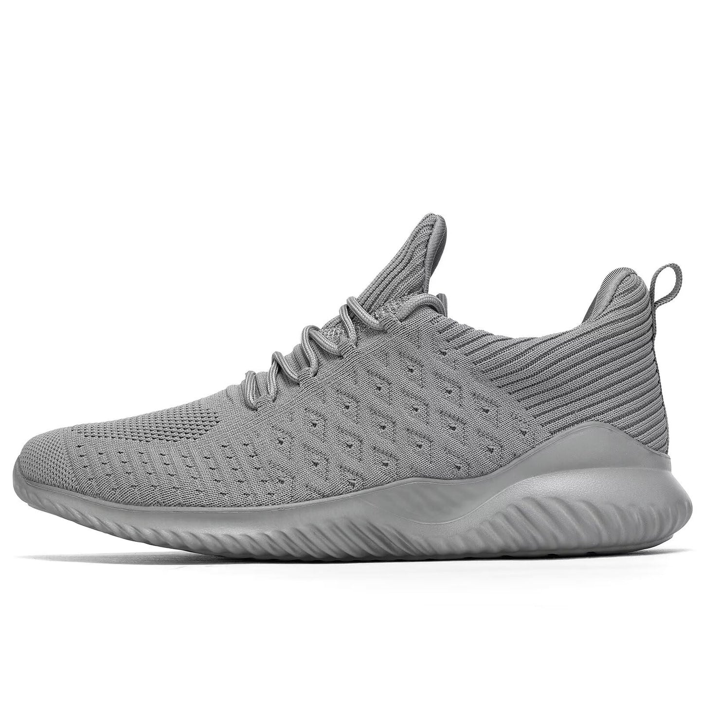 Mens Slip-on Tennis Shoes Walking Running Sneakers Lightweight Breathable Casual Soft Sole Mesh Work Gym Athletic Trainers