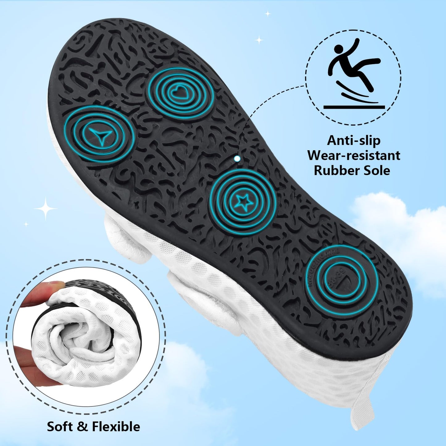 BARERUN Water Shoes Women Men Quick Dry Barefoot Beach Walking Kayaking Surfing Yoga Shoes Adjustable Wide Minimalist Sandals Slippers Indoor/Outdoor