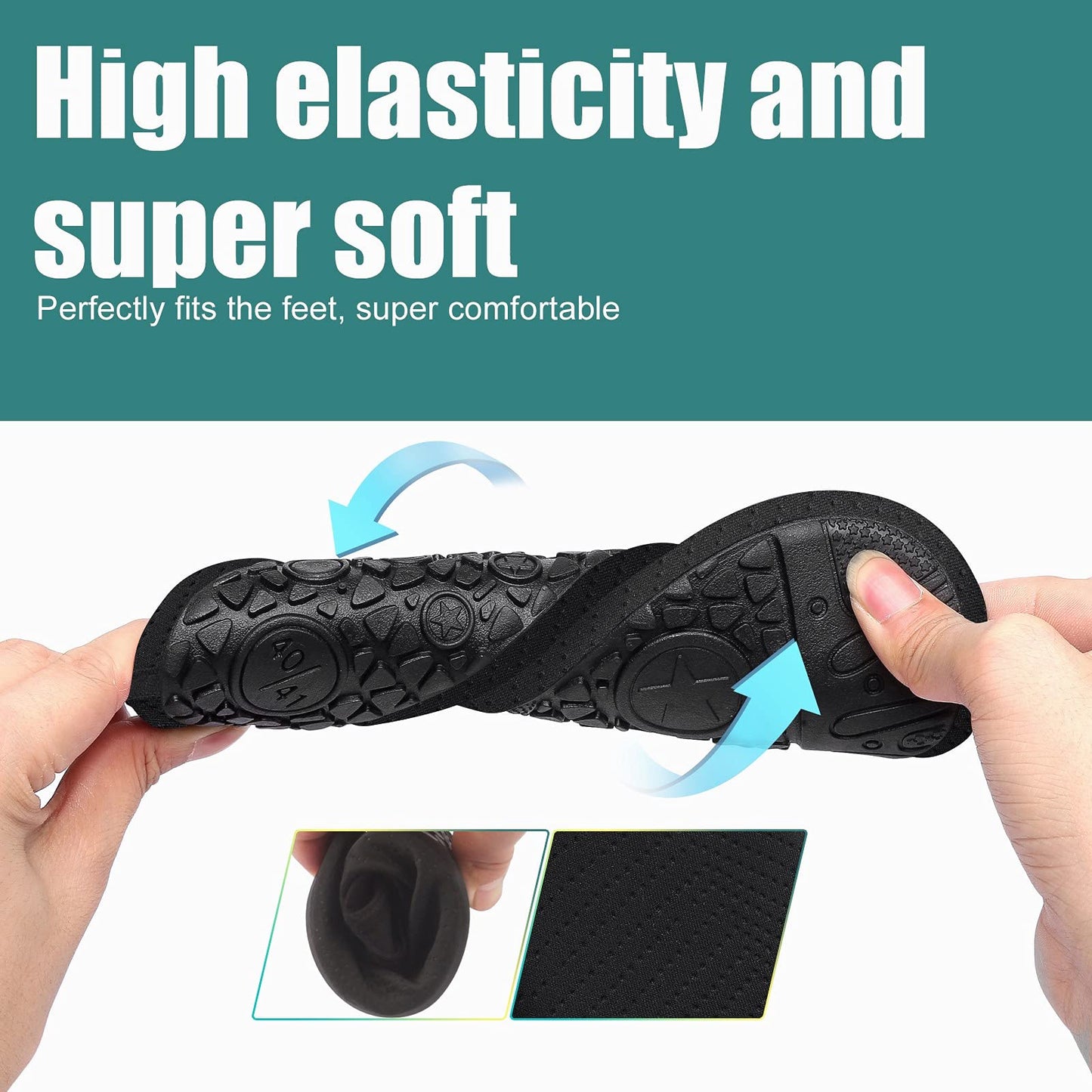 Metog Men Women Water Shoes Quick-Dry Aqua Socks Barefoot Slip-on for Beach Swim Sport Surf Yoga Exercise