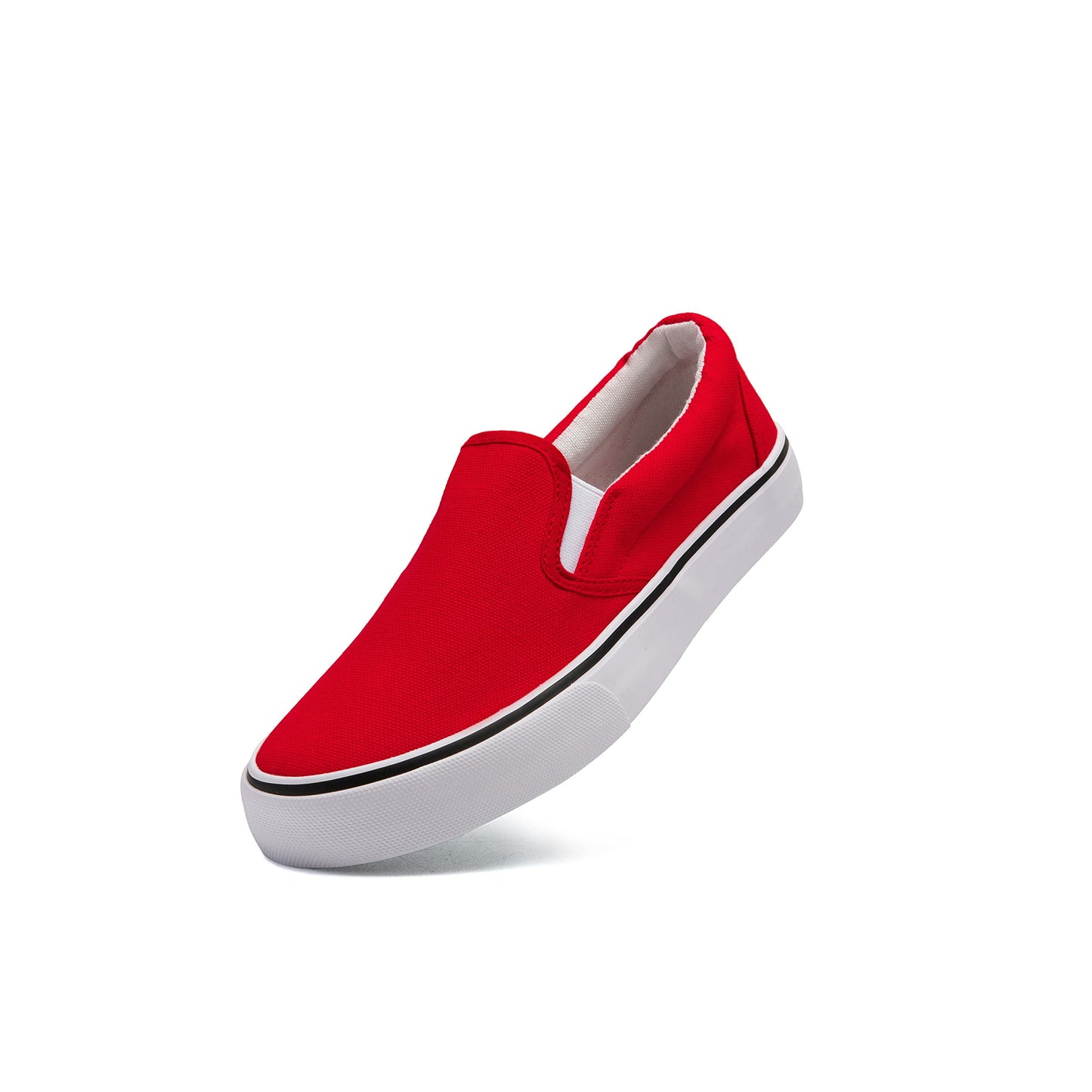 Low-Top Slip Ons Women's Fashion Sneakers Casual Canvas Sneakers for Women Comfortable Flats Breathable Padded Insole Slip on Sneakers Women Low Slip on Shoes