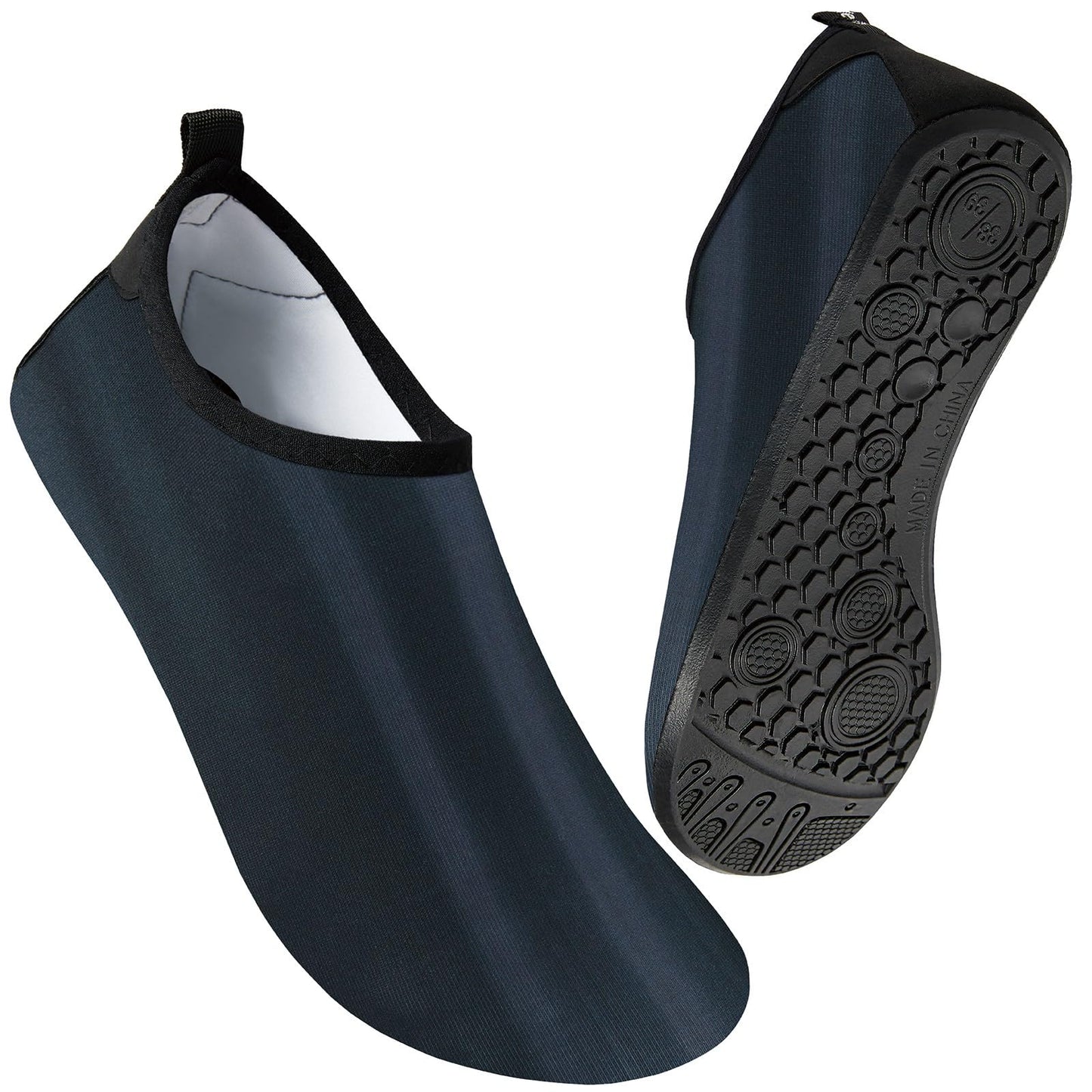 Metog Men Women Water Shoes Quick-Dry Aqua Socks Barefoot Slip-on for Beach Swim Sport Surf Yoga Exercise