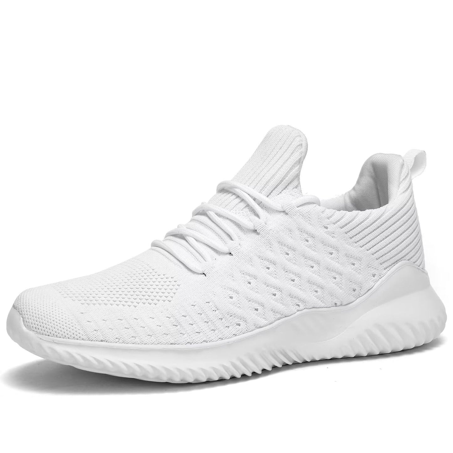 Mens Slip-on Tennis Shoes Walking Running Sneakers Lightweight Breathable Casual Soft Sole Mesh Work Gym Athletic Trainers