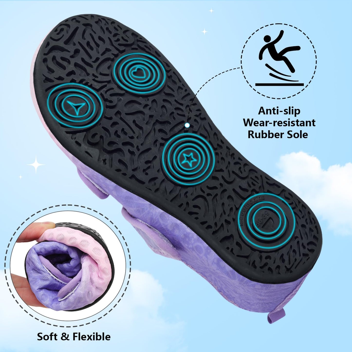 BARERUN Water Shoes Women Men Quick Dry Barefoot Beach Walking Kayaking Surfing Yoga Shoes Adjustable Wide Minimalist Sandals Slippers Indoor/Outdoor