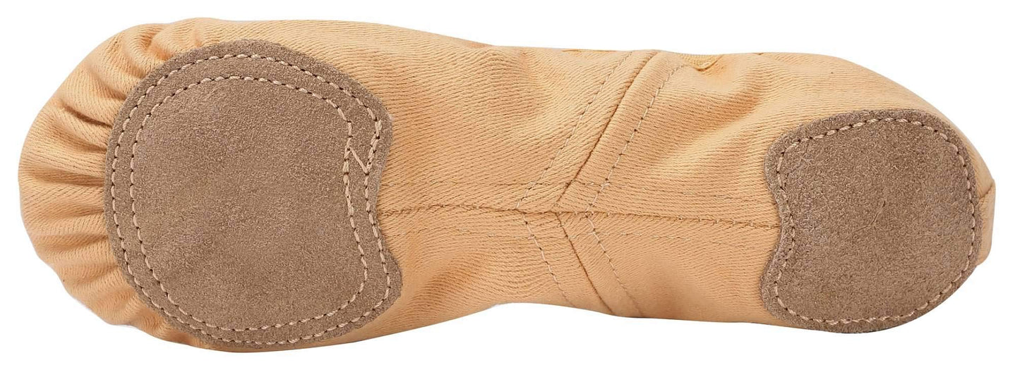 Linodes Dance Shoes for Girls Stretch Canvas Split Sole for Women
