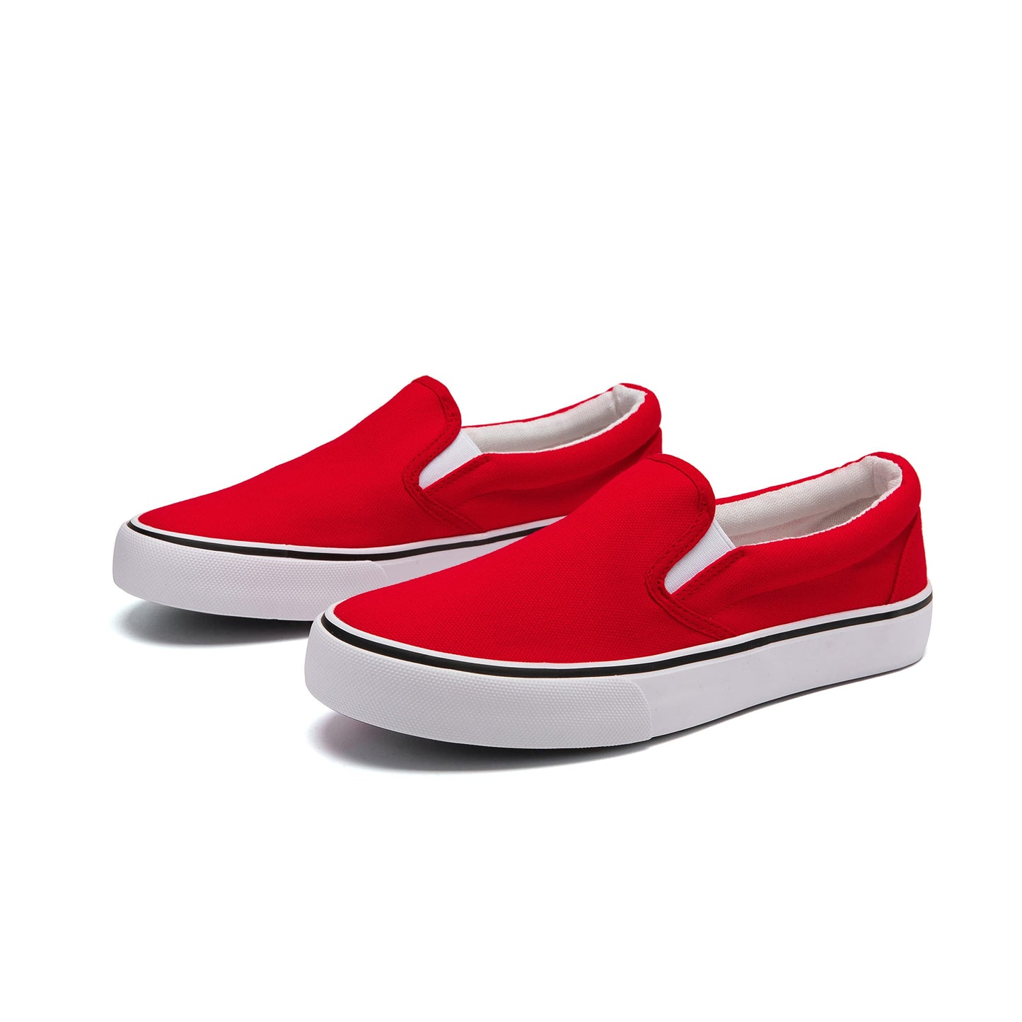 Low-Top Slip Ons Women's Fashion Sneakers Casual Canvas Sneakers for Women Comfortable Flats Breathable Padded Insole Slip on Sneakers Women Low Slip on Shoes