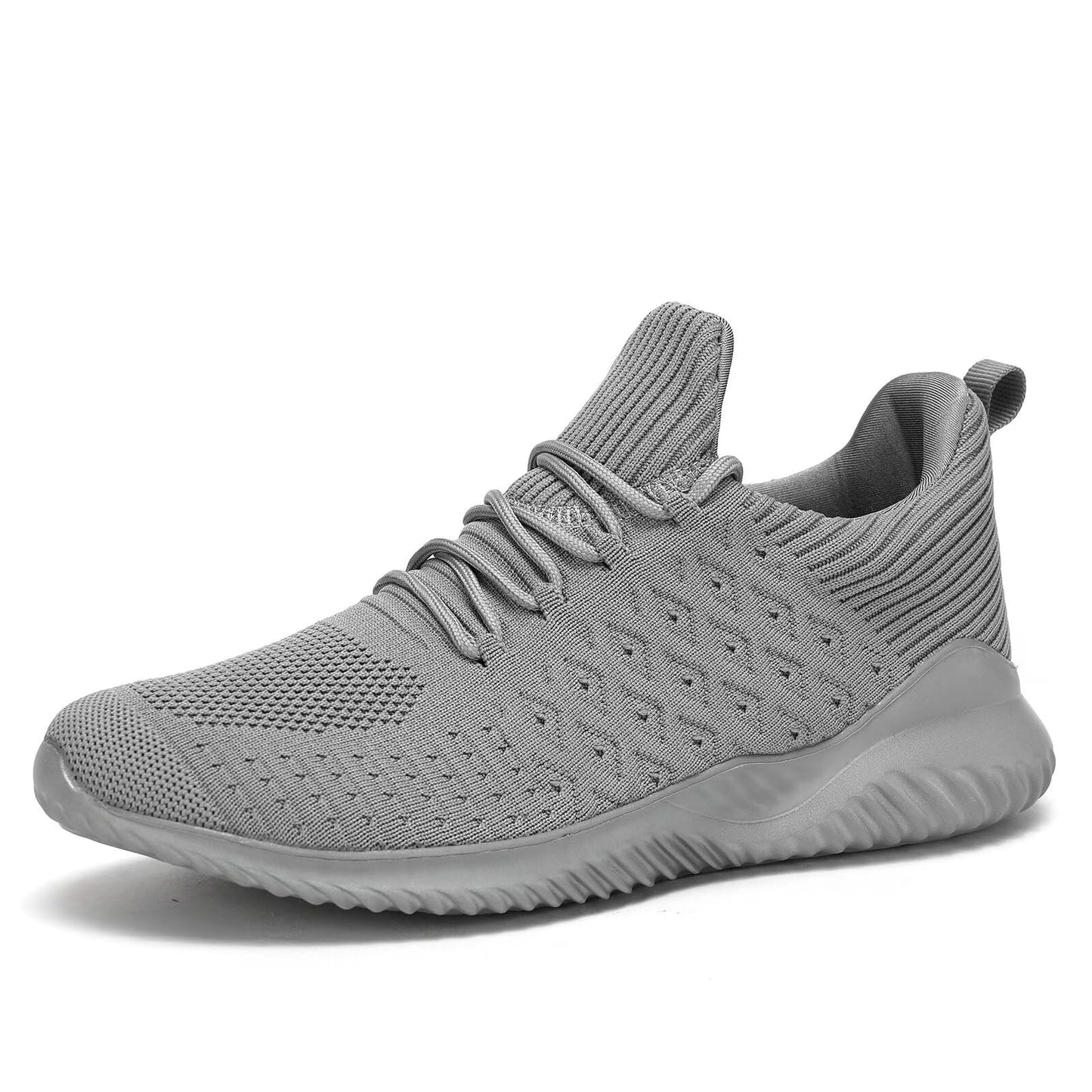 Mens Slip-on Tennis Shoes Walking Running Sneakers Lightweight Breathable Casual Soft Sole Mesh Work Gym Athletic Trainers
