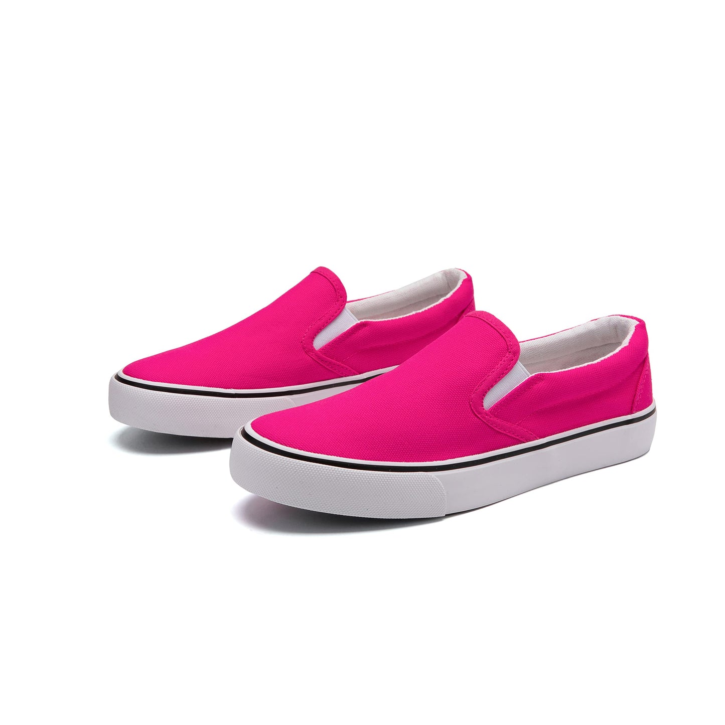 Low-Top Slip Ons Women's Fashion Sneakers Casual Canvas Sneakers for Women Comfortable Flats Breathable Padded Insole Slip on Sneakers Women Low Slip on Shoes