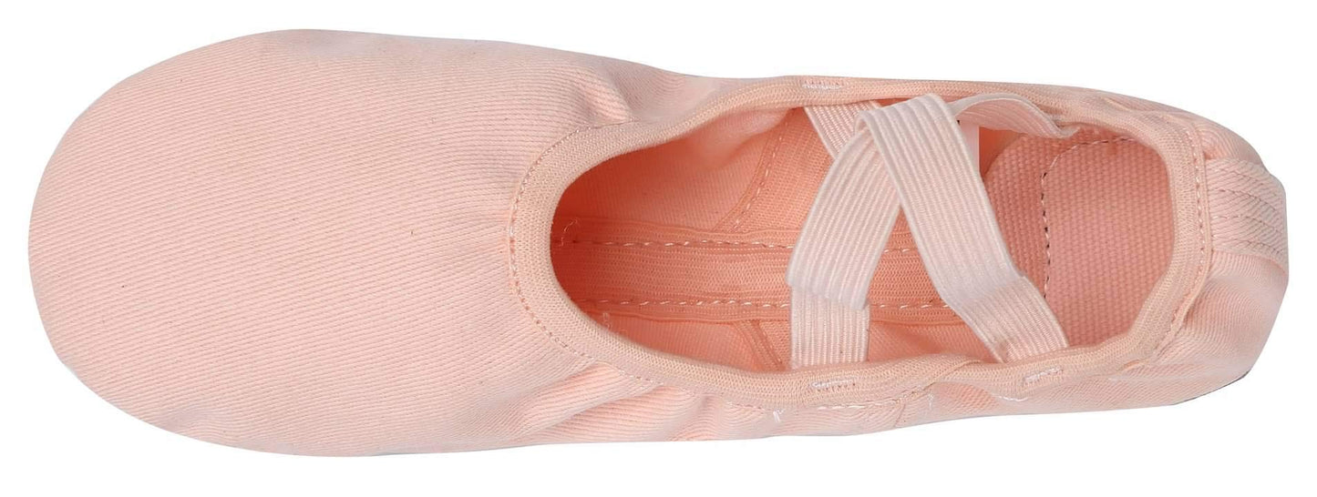 Linodes Dance Shoes for Girls Stretch Canvas Split Sole for Women