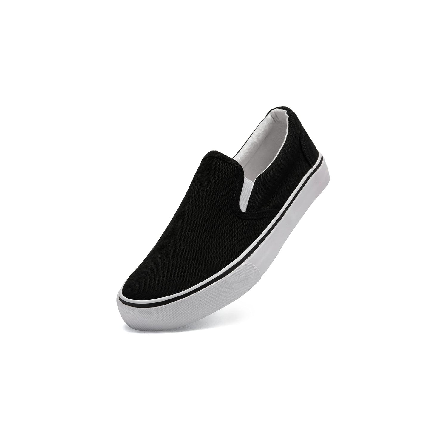Low-Top Slip Ons Women's Fashion Sneakers Casual Canvas Sneakers for Women Comfortable Flats Breathable Padded Insole Slip on Sneakers Women Low Slip on Shoes