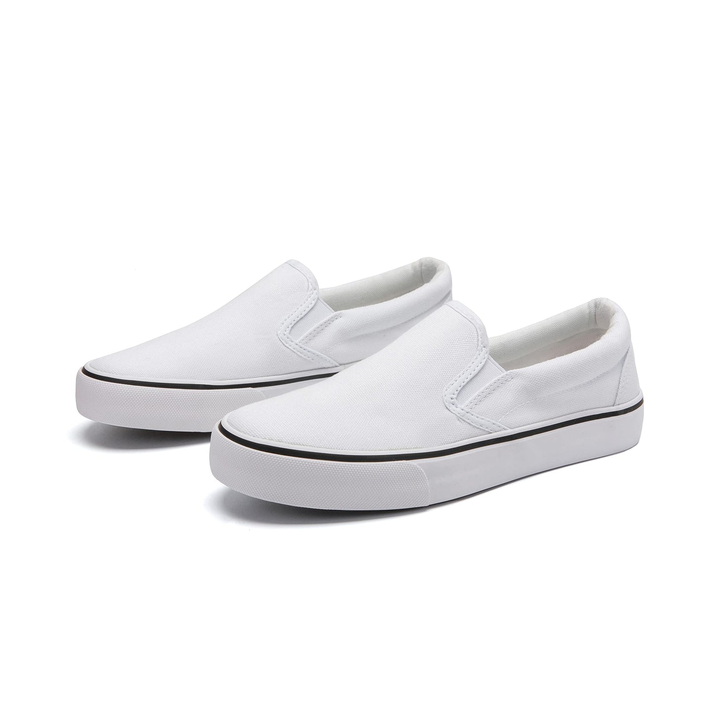 Low-Top Slip Ons Women's Fashion Sneakers Casual Canvas Sneakers for Women Comfortable Flats Breathable Padded Insole Slip on Sneakers Women Low Slip on Shoes