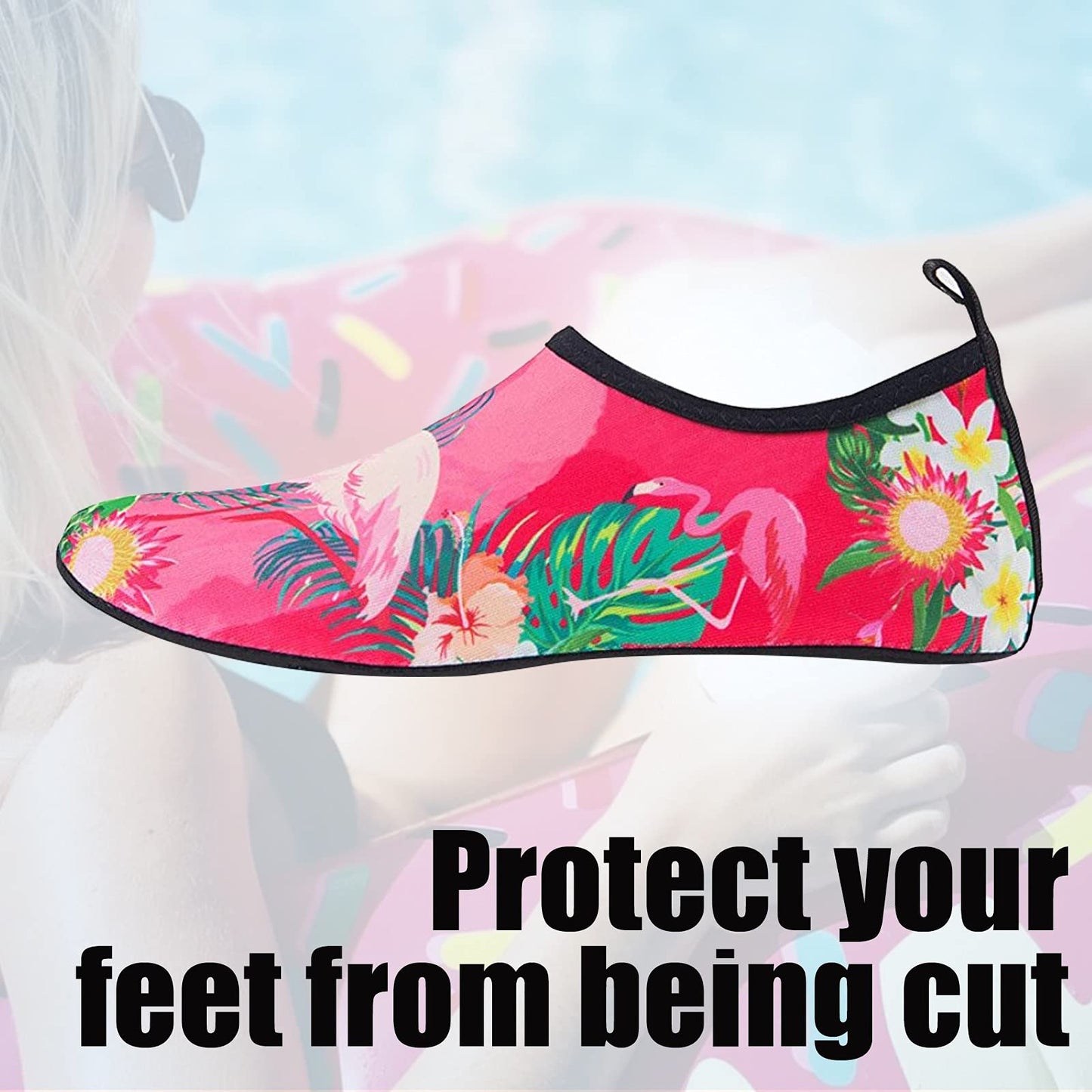 Metog Men Women Water Shoes Quick-Dry Aqua Socks Barefoot Slip-on for Beach Swim Sport Surf Yoga Exercise