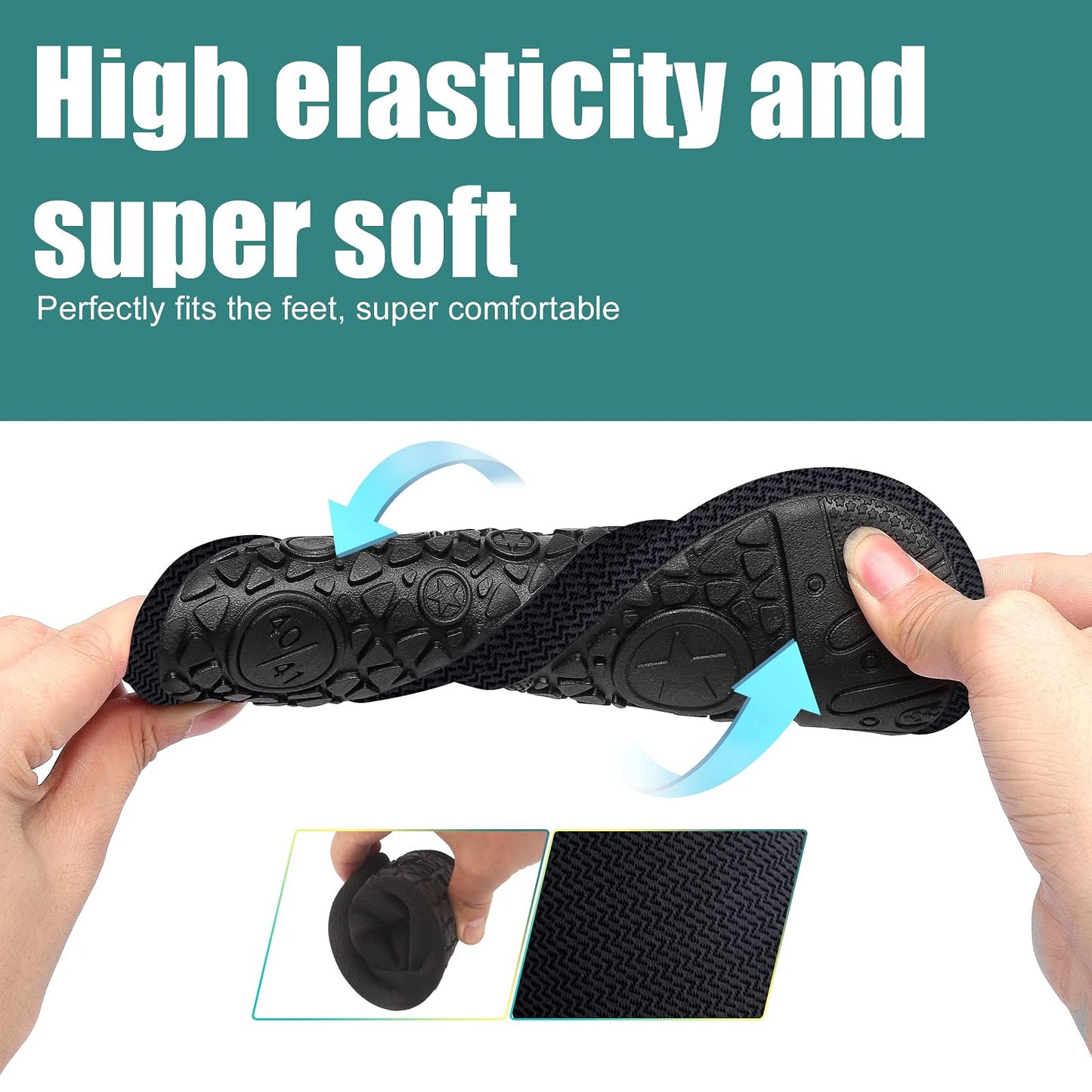 Metog Men Women Water Shoes Quick-Dry Aqua Socks Barefoot Slip-on for Beach Swim Sport Surf Yoga Exercise