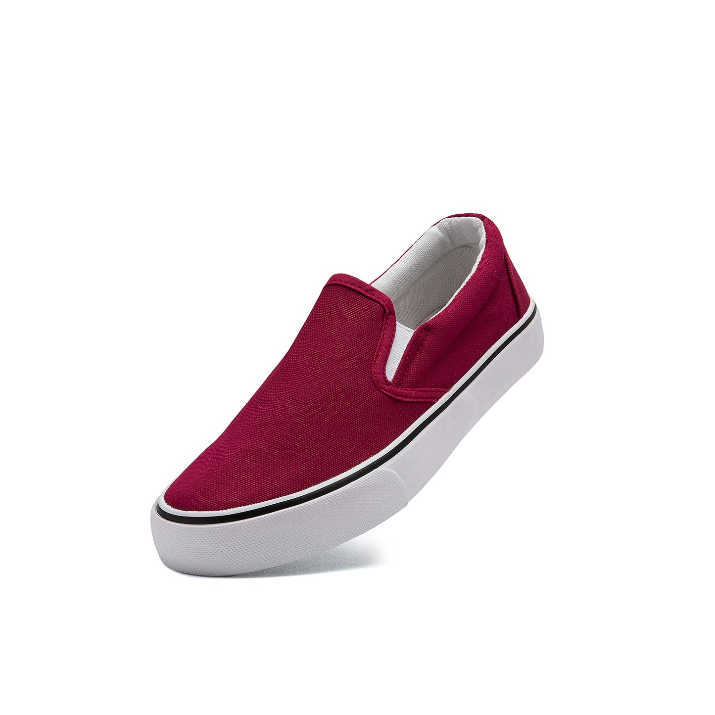 Low-Top Slip Ons Women's Fashion Sneakers Casual Canvas Sneakers for Women Comfortable Flats Breathable Padded Insole Slip on Sneakers Women Low Slip on Shoes