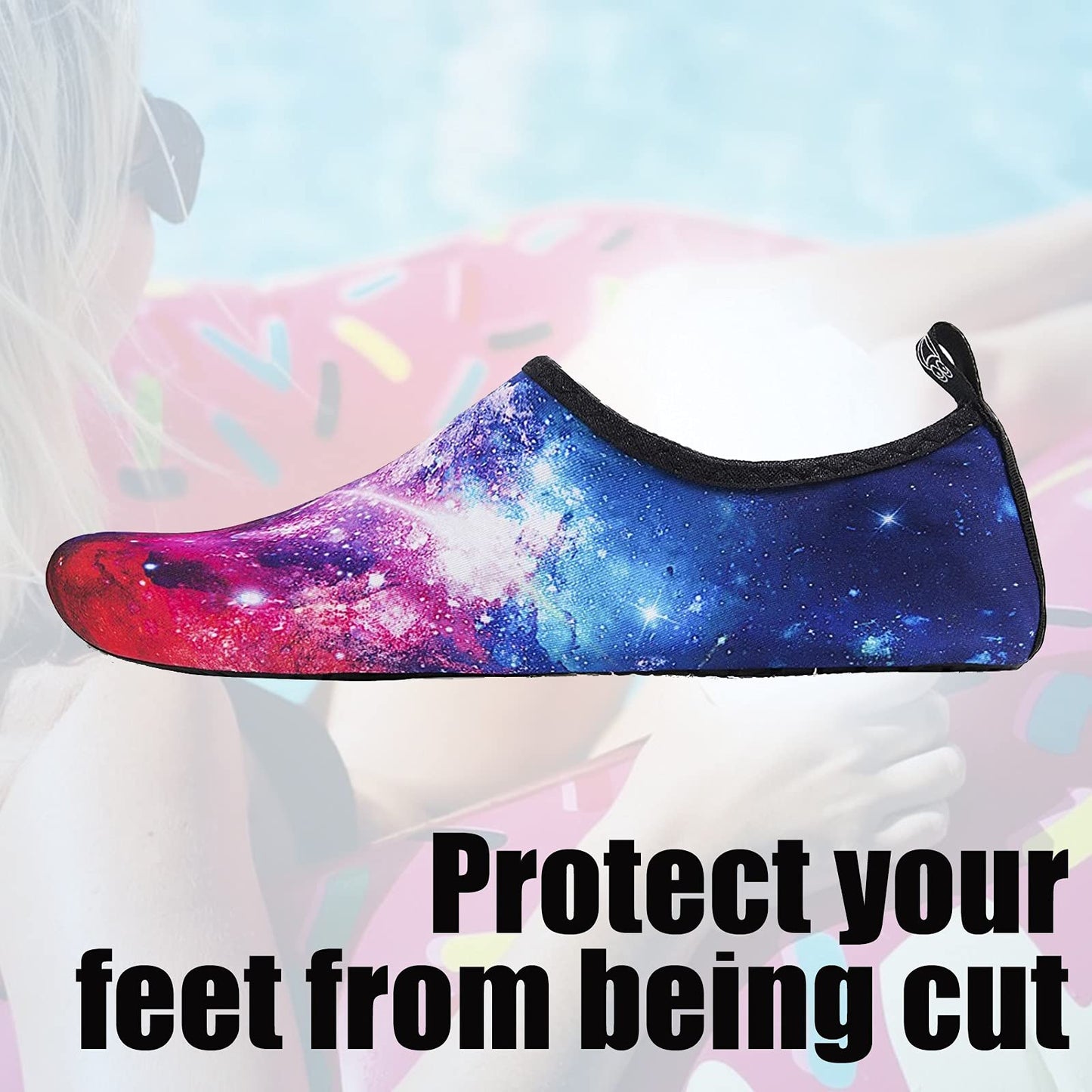 Metog Men Women Water Shoes Quick-Dry Aqua Socks Barefoot Slip-on for Beach Swim Sport Surf Yoga Exercise