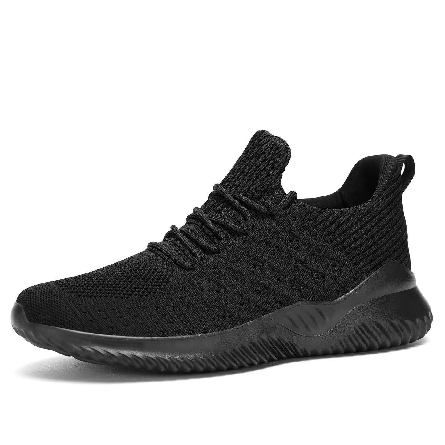 Mens Slip-on Tennis Shoes Walking Running Sneakers Lightweight Breathable Casual Soft Sole Mesh Work Gym Athletic Trainers