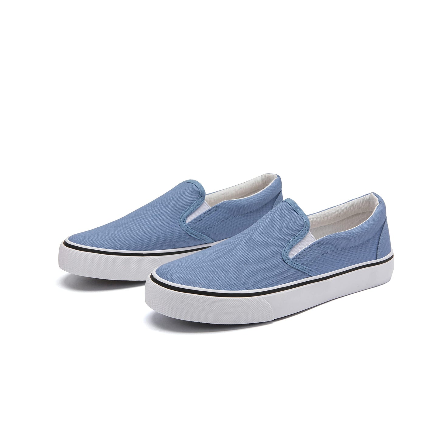 Low-Top Slip Ons Women's Fashion Sneakers Casual Canvas Sneakers for Women Comfortable Flats Breathable Padded Insole Slip on Sneakers Women Low Slip on Shoes