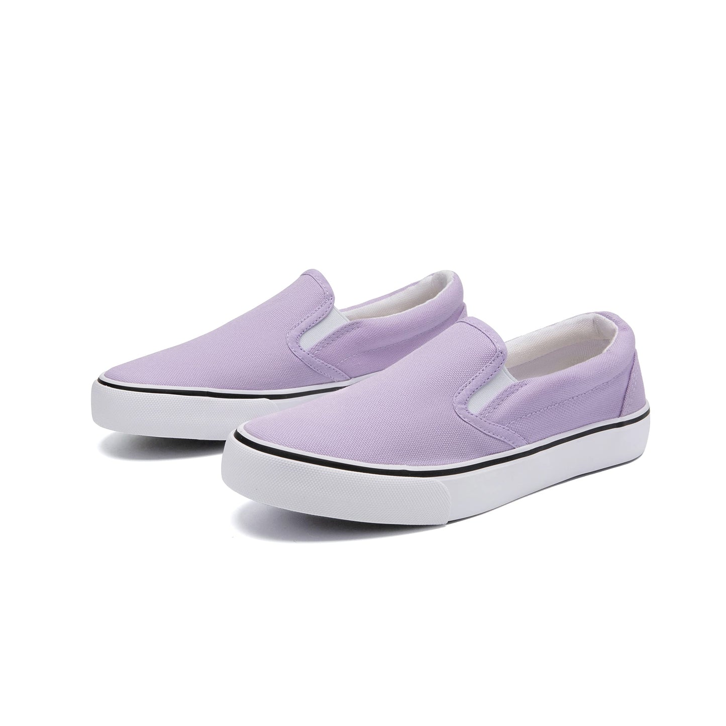 Low-Top Slip Ons Women's Fashion Sneakers Casual Canvas Sneakers for Women Comfortable Flats Breathable Padded Insole Slip on Sneakers Women Low Slip on Shoes