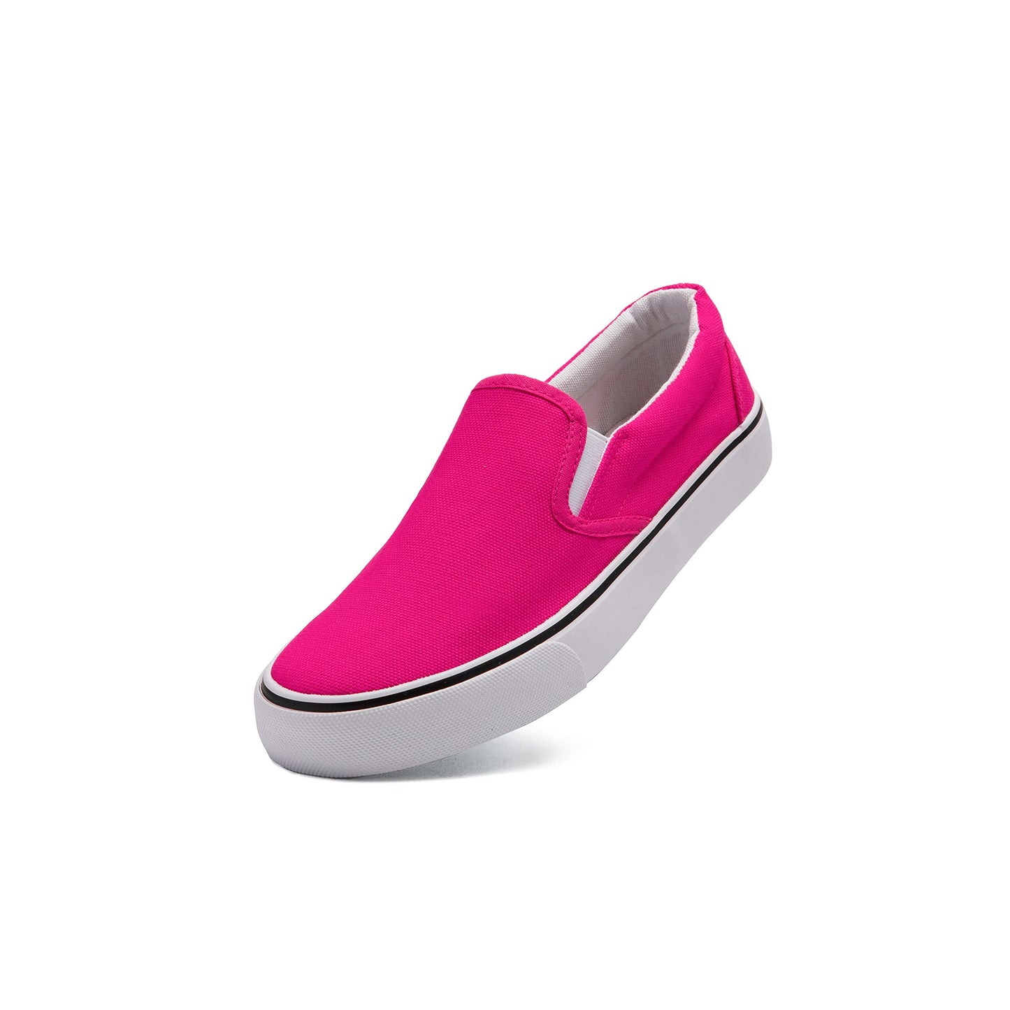 Low-Top Slip Ons Women's Fashion Sneakers Casual Canvas Sneakers for Women Comfortable Flats Breathable Padded Insole Slip on Sneakers Women Low Slip on Shoes