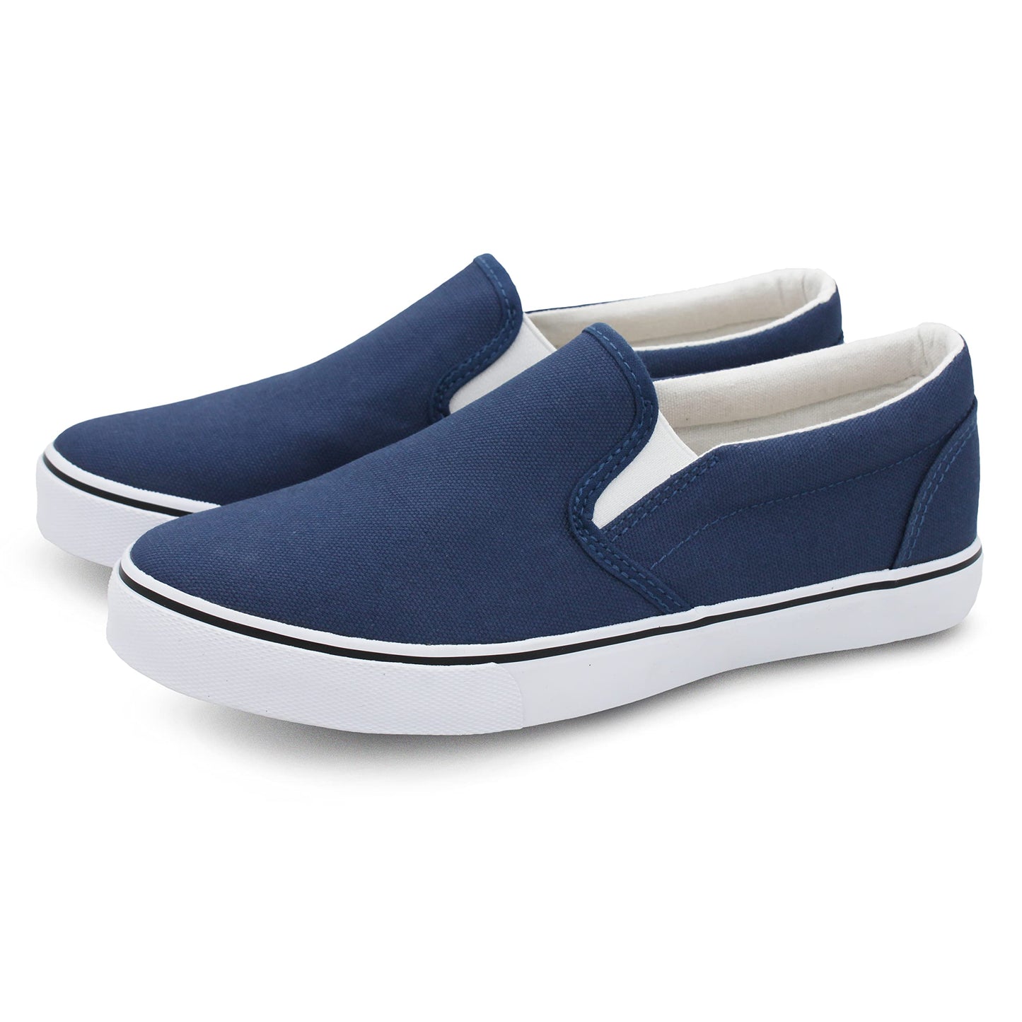 Low-Top Slip Ons Women's Fashion Sneakers Casual Canvas Sneakers for Women Comfortable Flats Breathable Padded Insole Slip on Sneakers Women Low Slip on Shoes