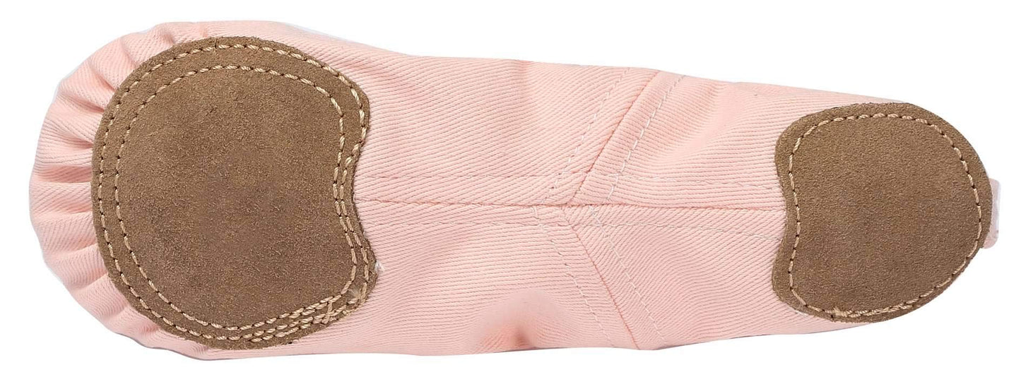 Linodes Dance Shoes for Girls Stretch Canvas Split Sole for Women