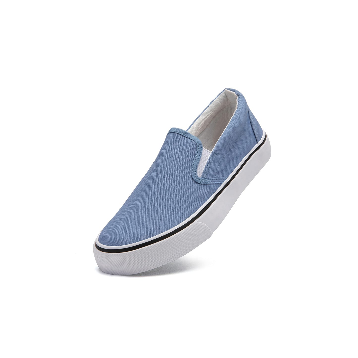 Low-Top Slip Ons Women's Fashion Sneakers Casual Canvas Sneakers for Women Comfortable Flats Breathable Padded Insole Slip on Sneakers Women Low Slip on Shoes