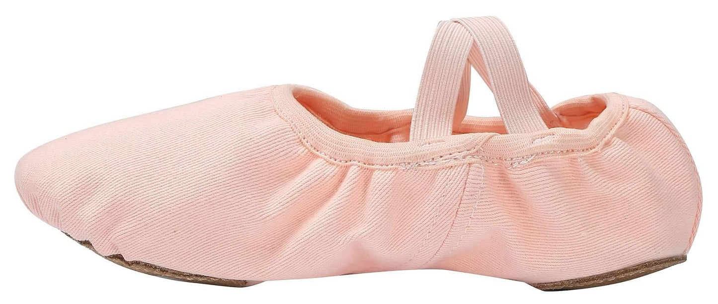 Linodes Dance Shoes for Girls Stretch Canvas Split Sole for Women