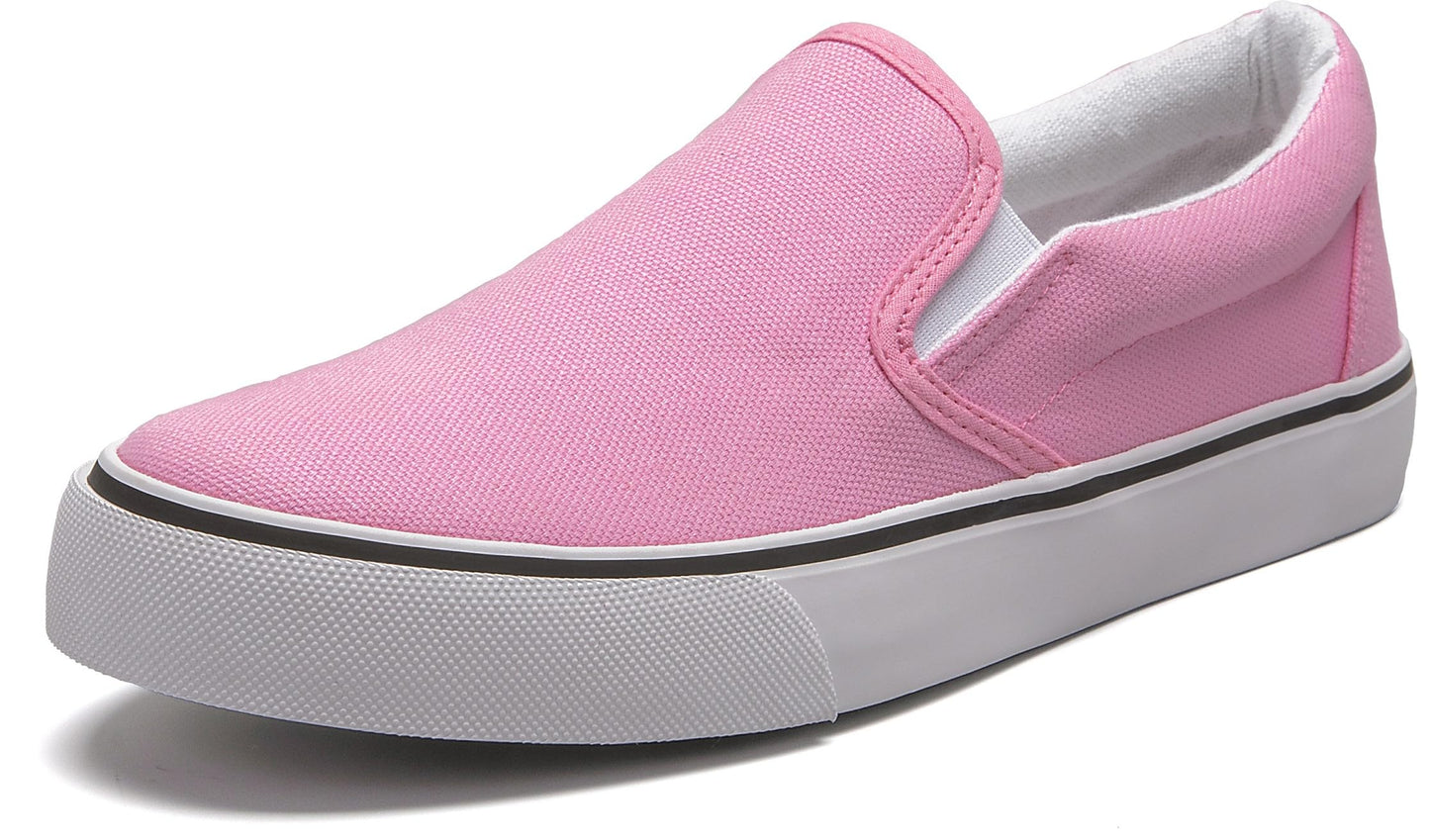 Low-Top Slip Ons Women's Fashion Sneakers Casual Canvas Sneakers for Women Comfortable Flats Breathable Padded Insole Slip on Sneakers Women Low Slip on Shoes