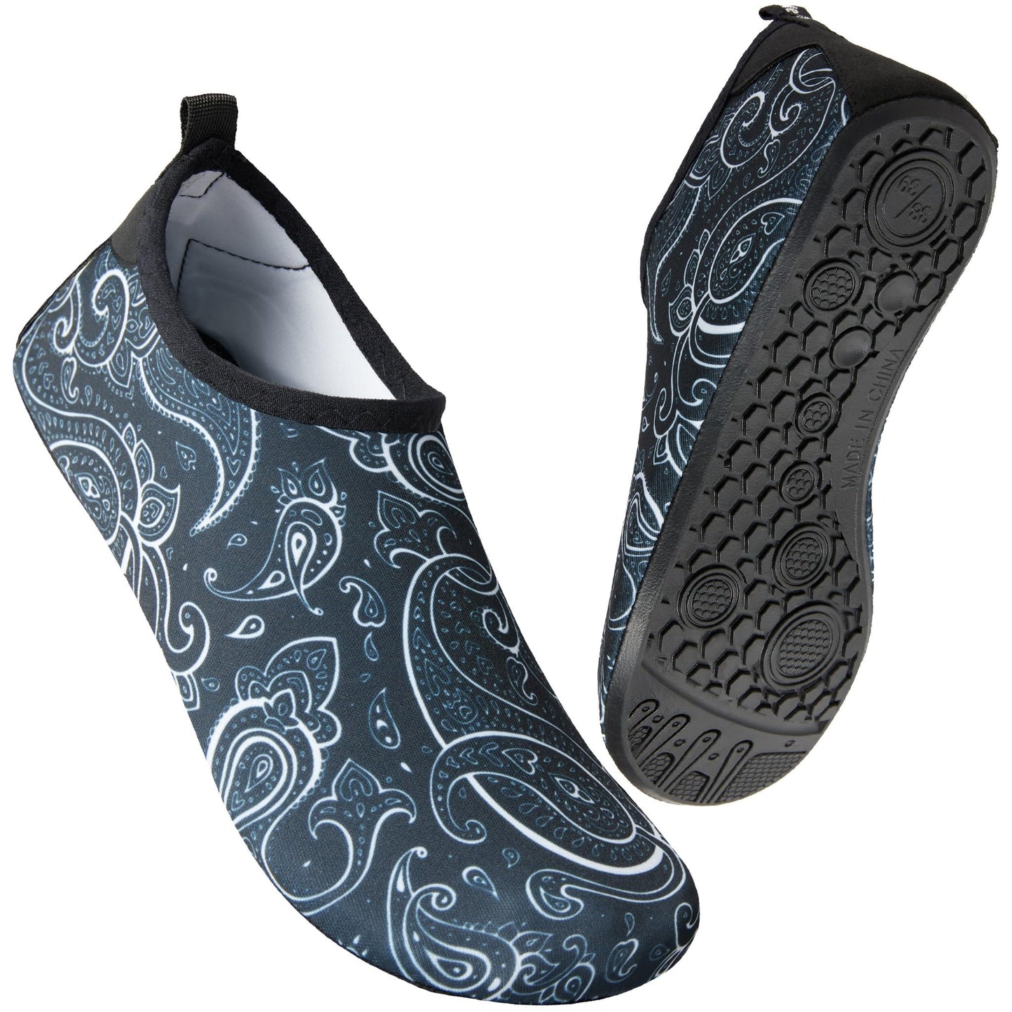 Metog Men Women Water Shoes Quick-Dry Aqua Socks Barefoot Slip-on for Beach Swim Sport Surf Yoga Exercise