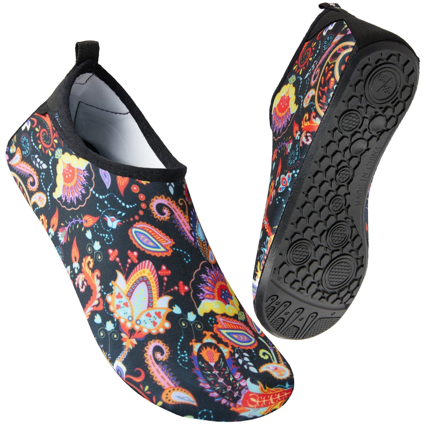 Metog Men Women Water Shoes Quick-Dry Aqua Socks Barefoot Slip-on for Beach Swim Sport Surf Yoga Exercise