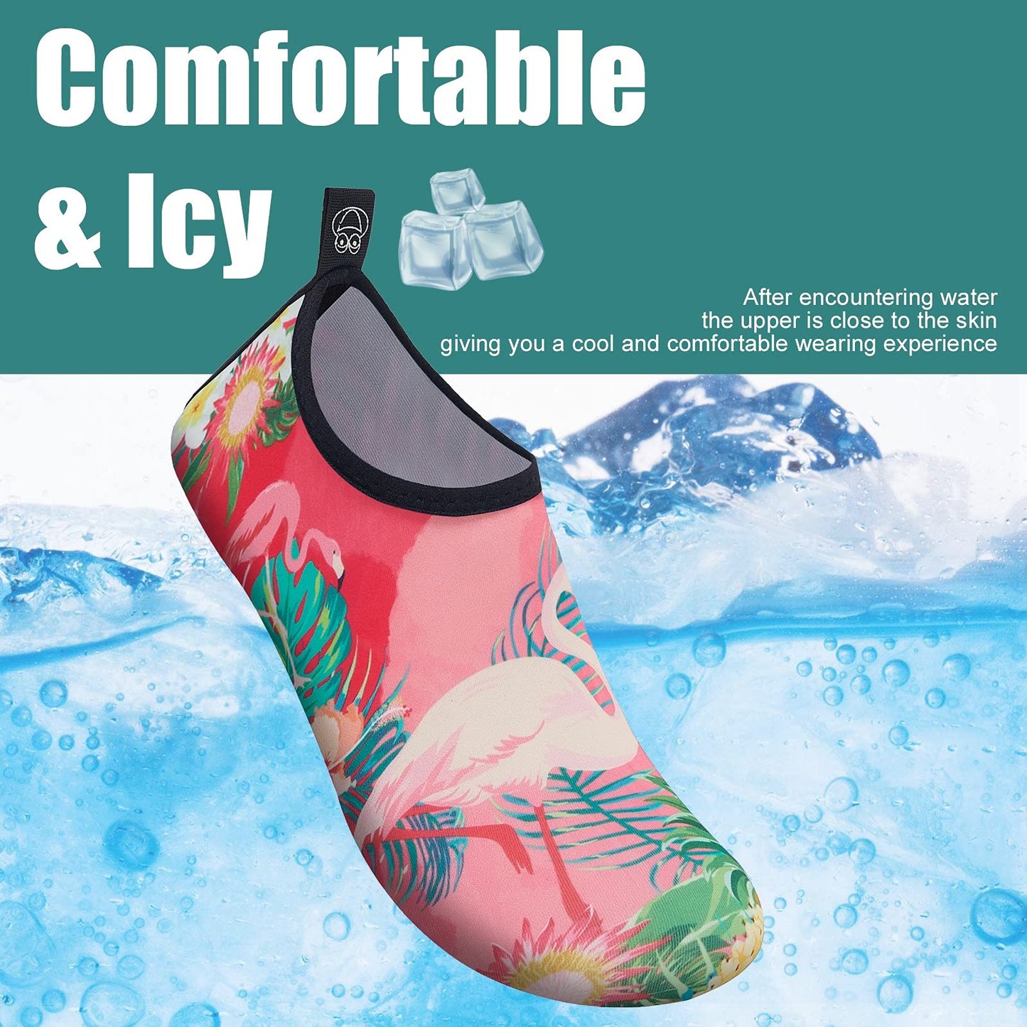 Metog Men Women Water Shoes Quick-Dry Aqua Socks Barefoot Slip-on for Beach Swim Sport Surf Yoga Exercise
