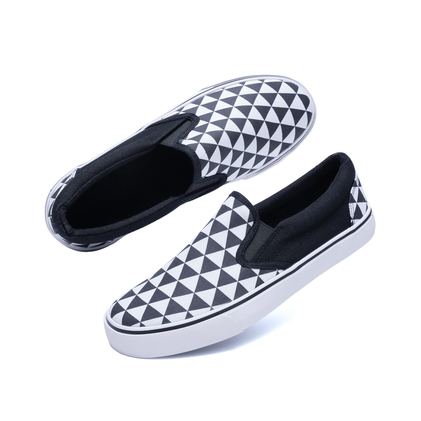 Low-Top Slip Ons Women's Fashion Sneakers Casual Canvas Sneakers for Women Comfortable Flats Breathable Padded Insole Slip on Sneakers Women Low Slip on Shoes
