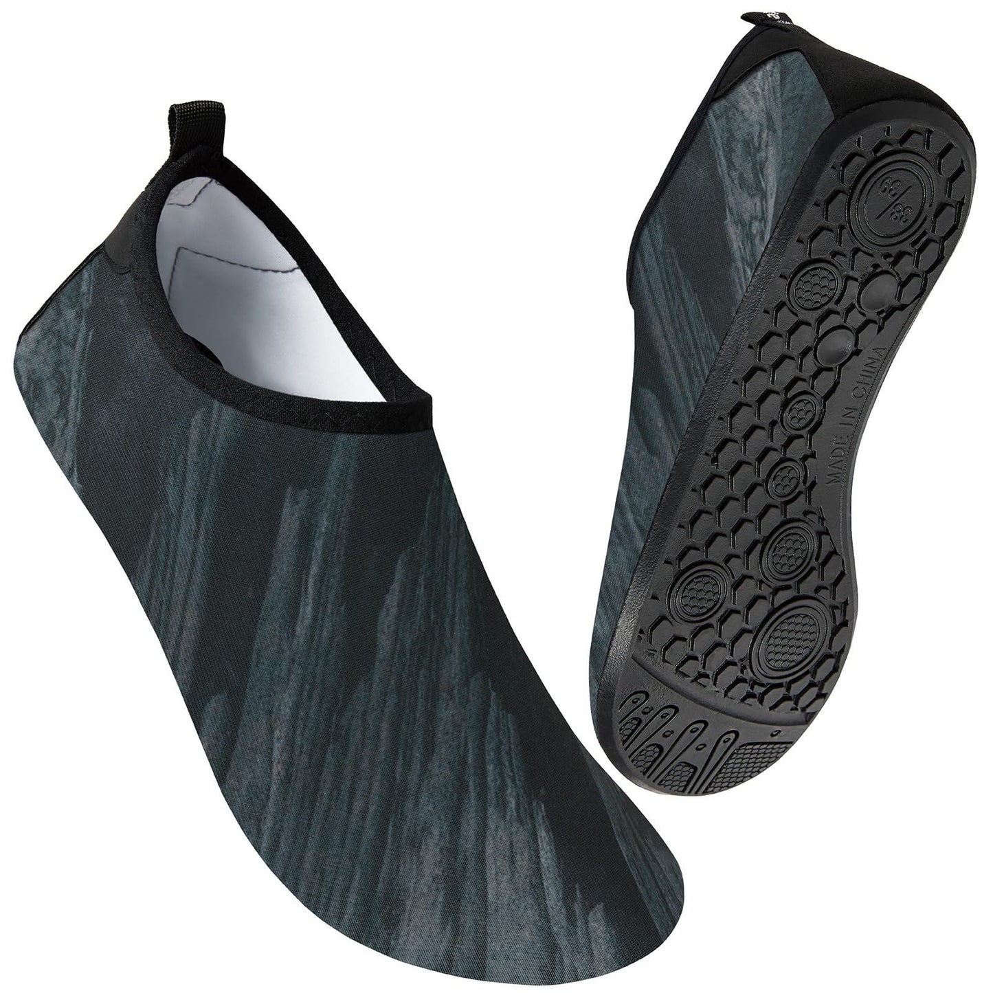 Metog Men Women Water Shoes Quick-Dry Aqua Socks Barefoot Slip-on for Beach Swim Sport Surf Yoga Exercise