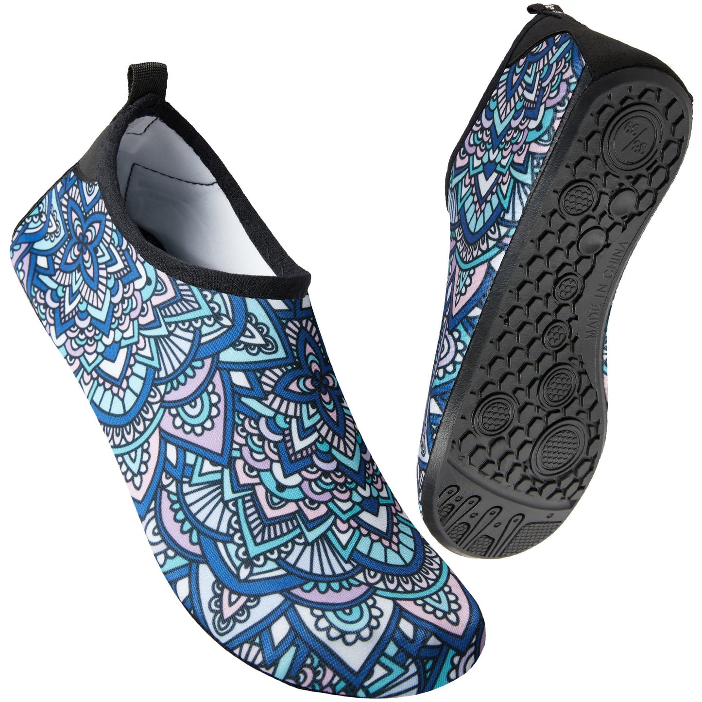 Metog Men Women Water Shoes Quick-Dry Aqua Socks Barefoot Slip-on for Beach Swim Sport Surf Yoga Exercise