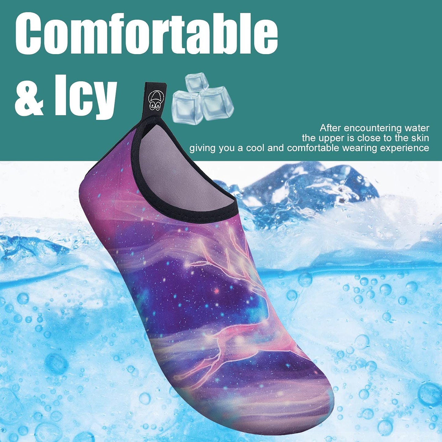 Metog Men Women Water Shoes Quick-Dry Aqua Socks Barefoot Slip-on for Beach Swim Sport Surf Yoga Exercise
