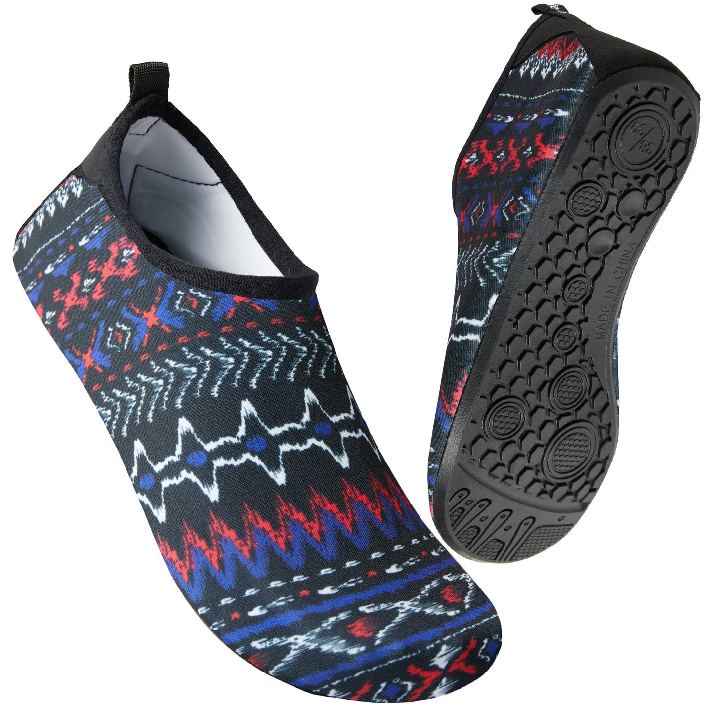 Metog Men Women Water Shoes Quick-Dry Aqua Socks Barefoot Slip-on for Beach Swim Sport Surf Yoga Exercise