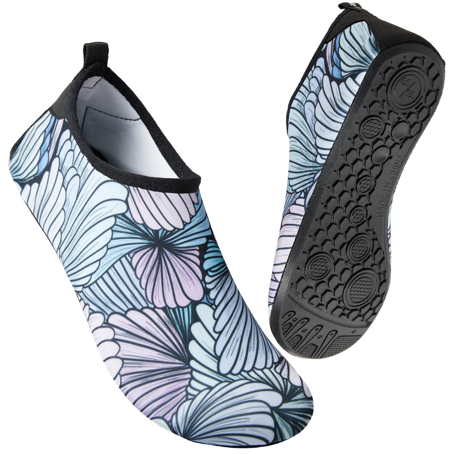Metog Men Women Water Shoes Quick-Dry Aqua Socks Barefoot Slip-on for Beach Swim Sport Surf Yoga Exercise