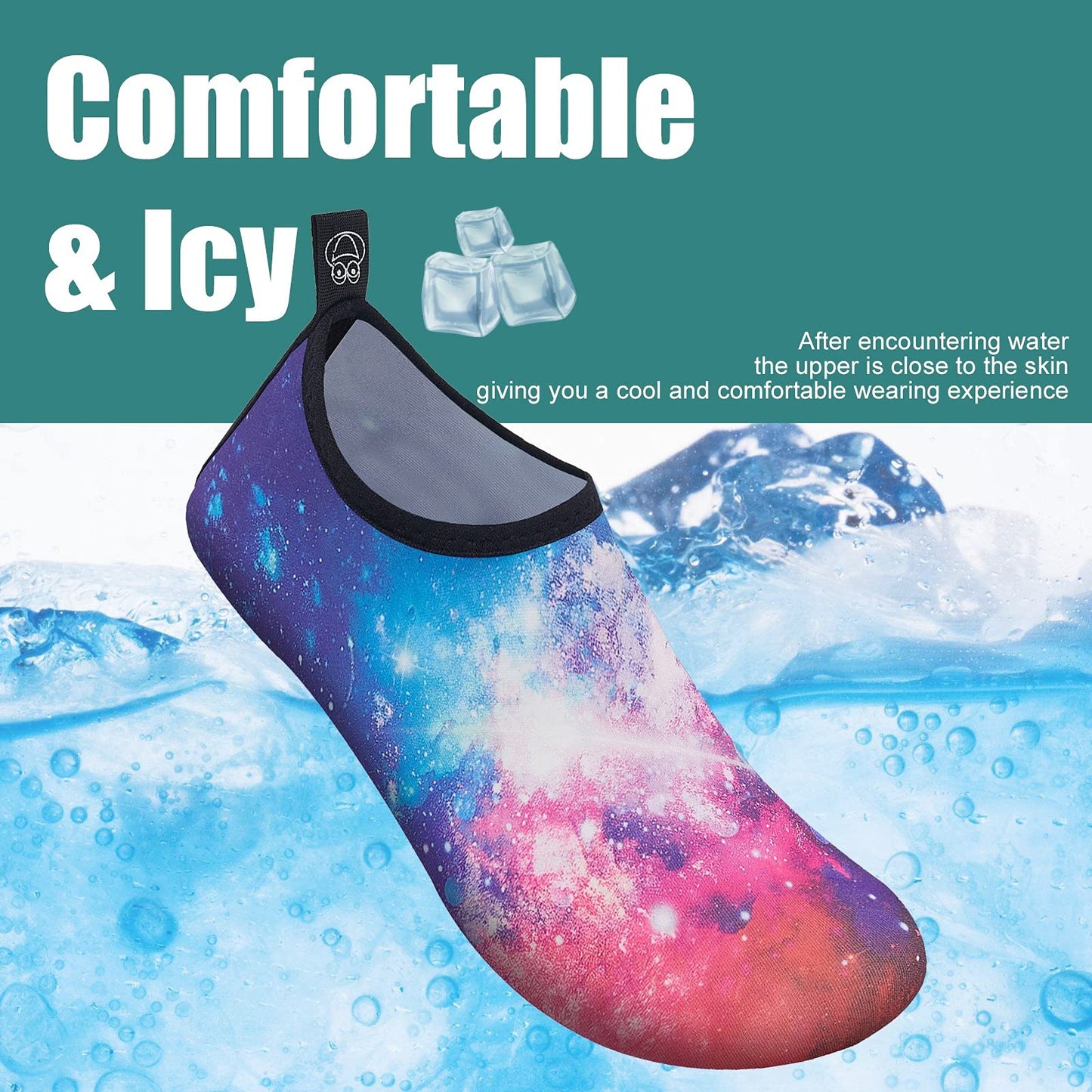 Metog Men Women Water Shoes Quick-Dry Aqua Socks Barefoot Slip-on for Beach Swim Sport Surf Yoga Exercise
