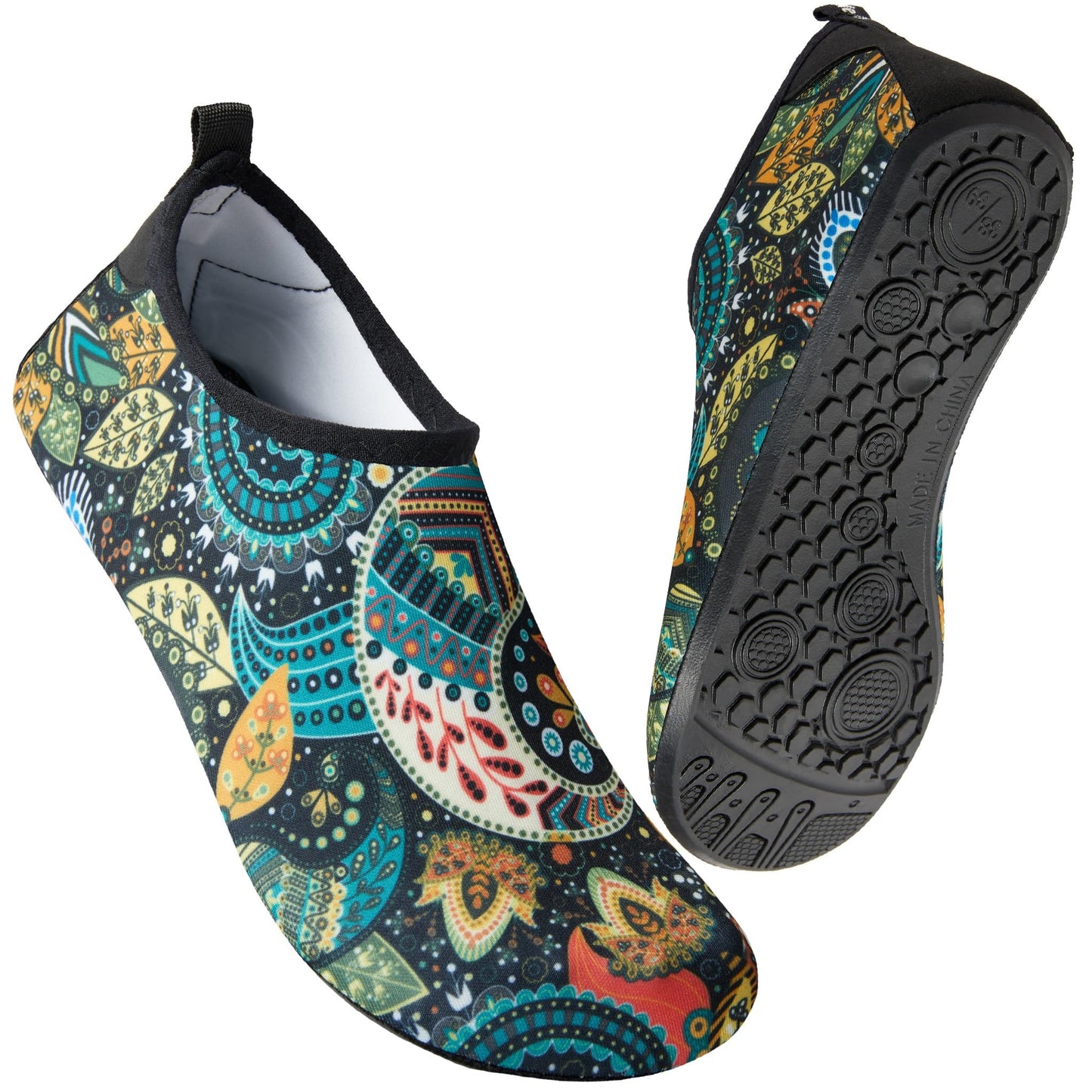 Metog Men Women Water Shoes Quick-Dry Aqua Socks Barefoot Slip-on for Beach Swim Sport Surf Yoga Exercise