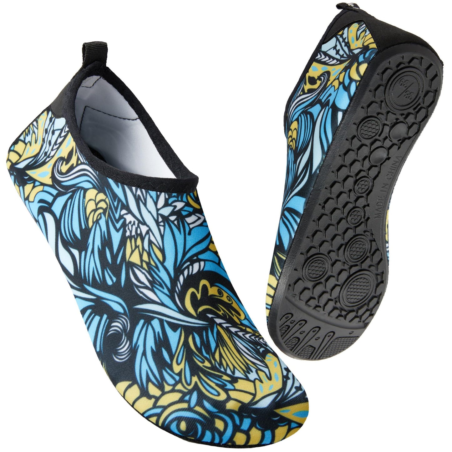 Metog Men Women Water Shoes Quick-Dry Aqua Socks Barefoot Slip-on for Beach Swim Sport Surf Yoga Exercise