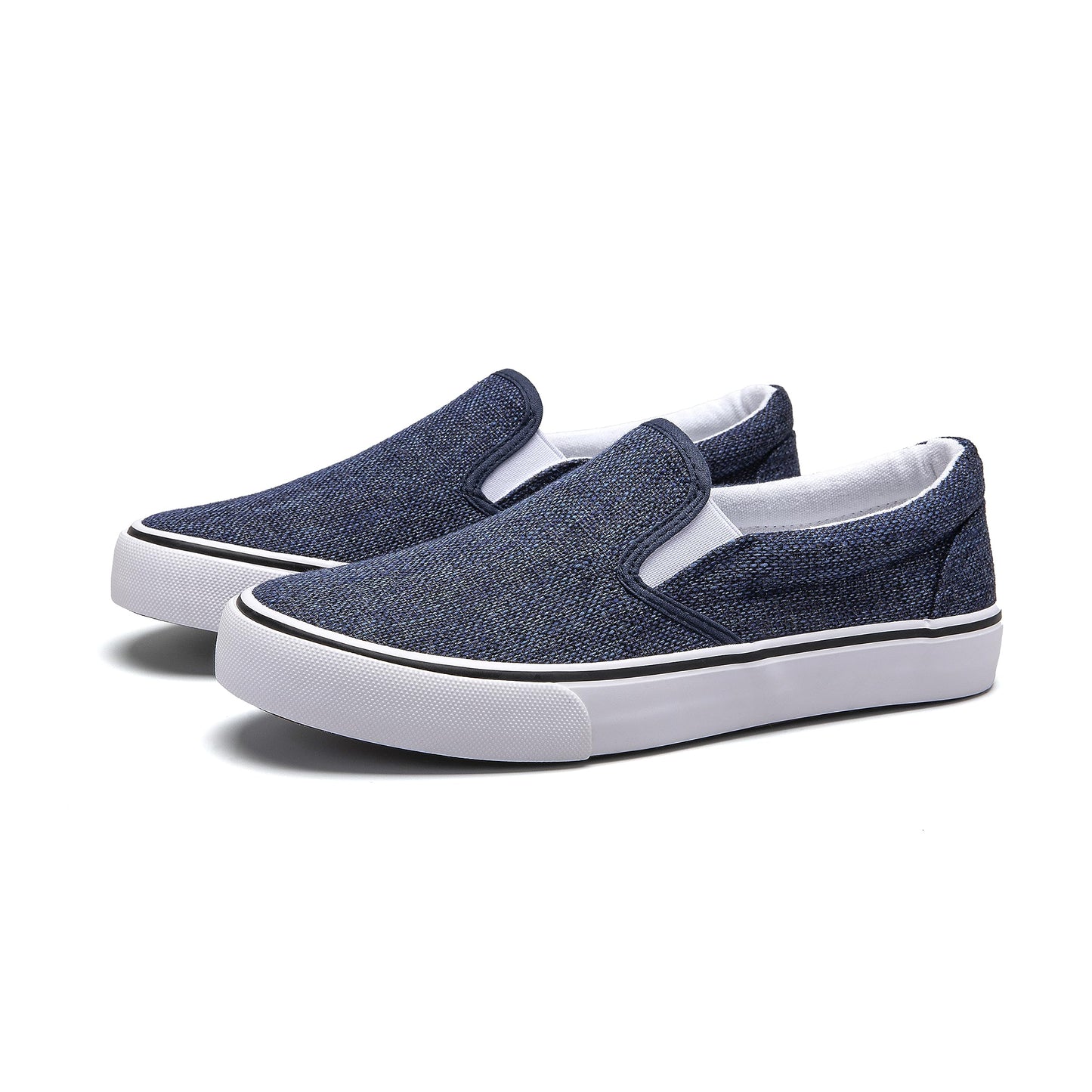 Low-Top Slip Ons Women's Fashion Sneakers Casual Canvas Sneakers for Women Comfortable Flats Breathable Padded Insole Slip on Sneakers Women Low Slip on Shoes