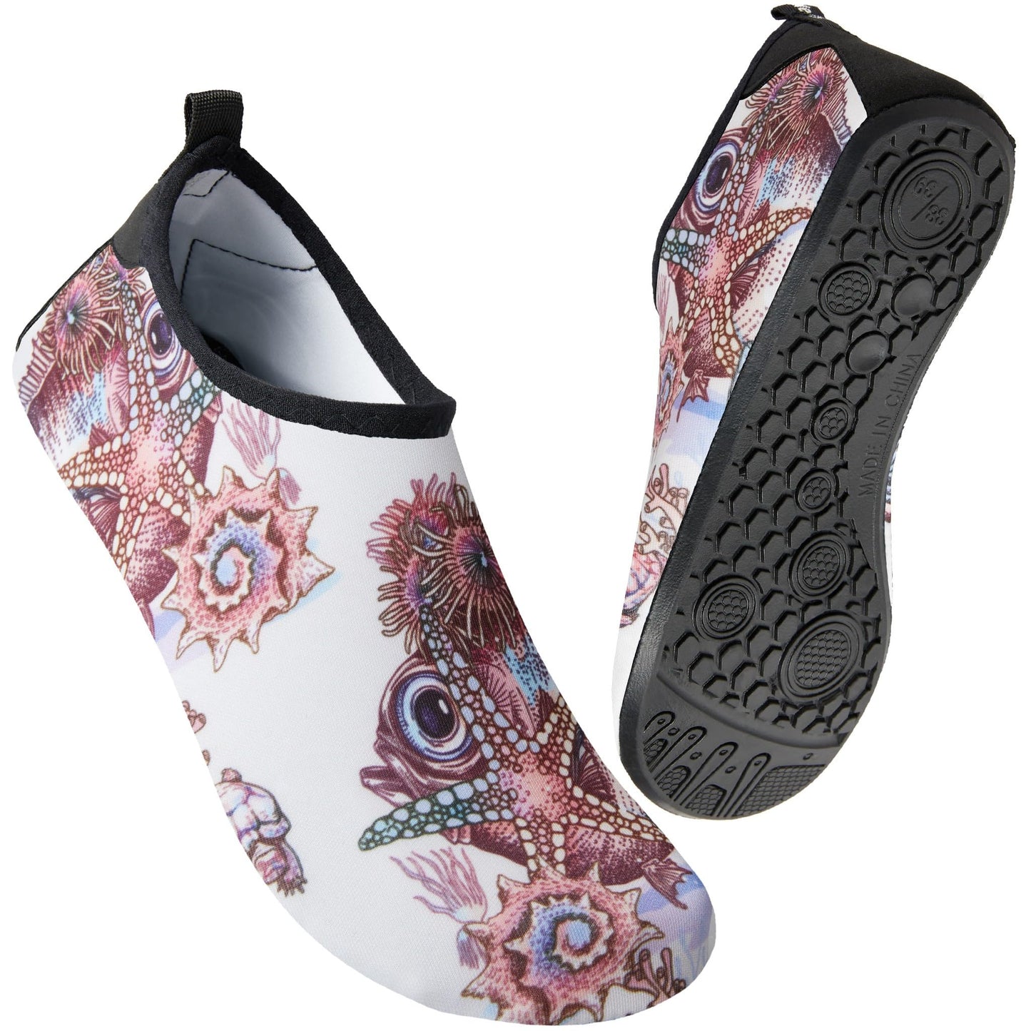 Metog Men Women Water Shoes Quick-Dry Aqua Socks Barefoot Slip-on for Beach Swim Sport Surf Yoga Exercise