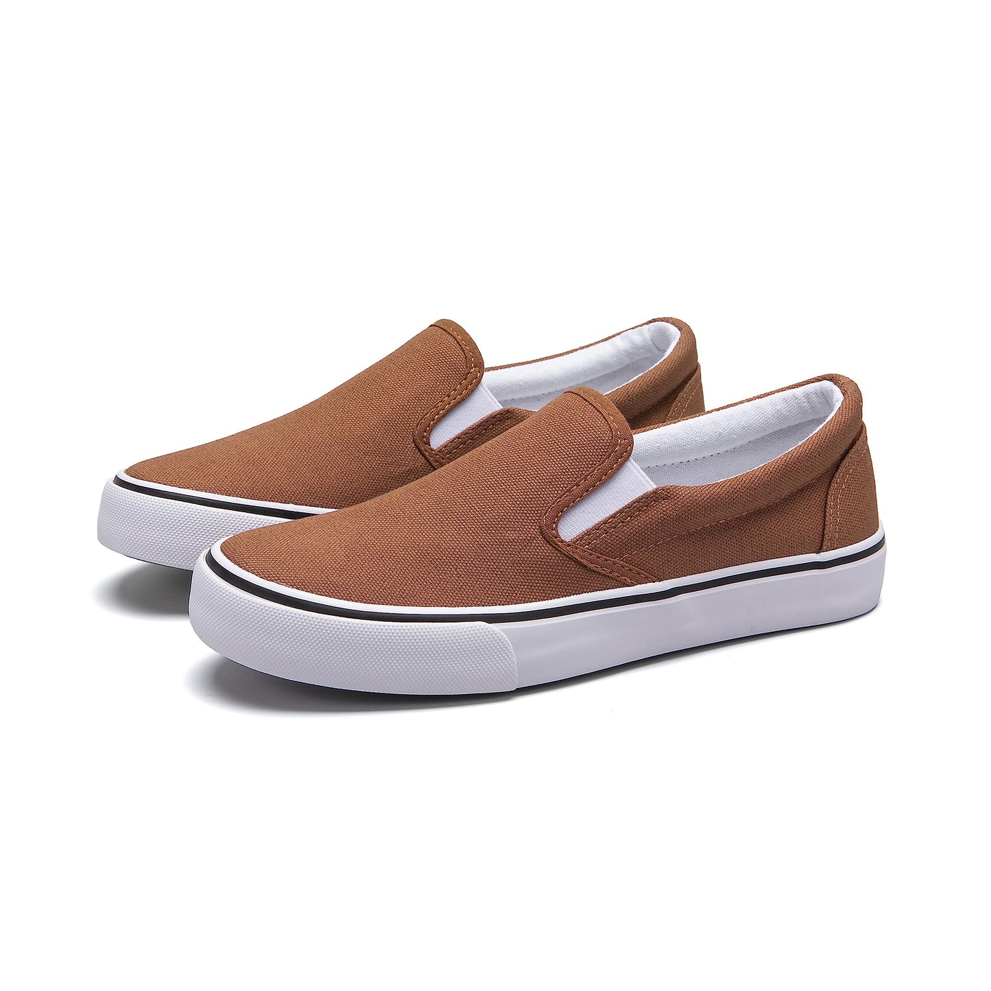 Low-Top Slip Ons Women's Fashion Sneakers Casual Canvas Sneakers for Women Comfortable Flats Breathable Padded Insole Slip on Sneakers Women Low Slip on Shoes