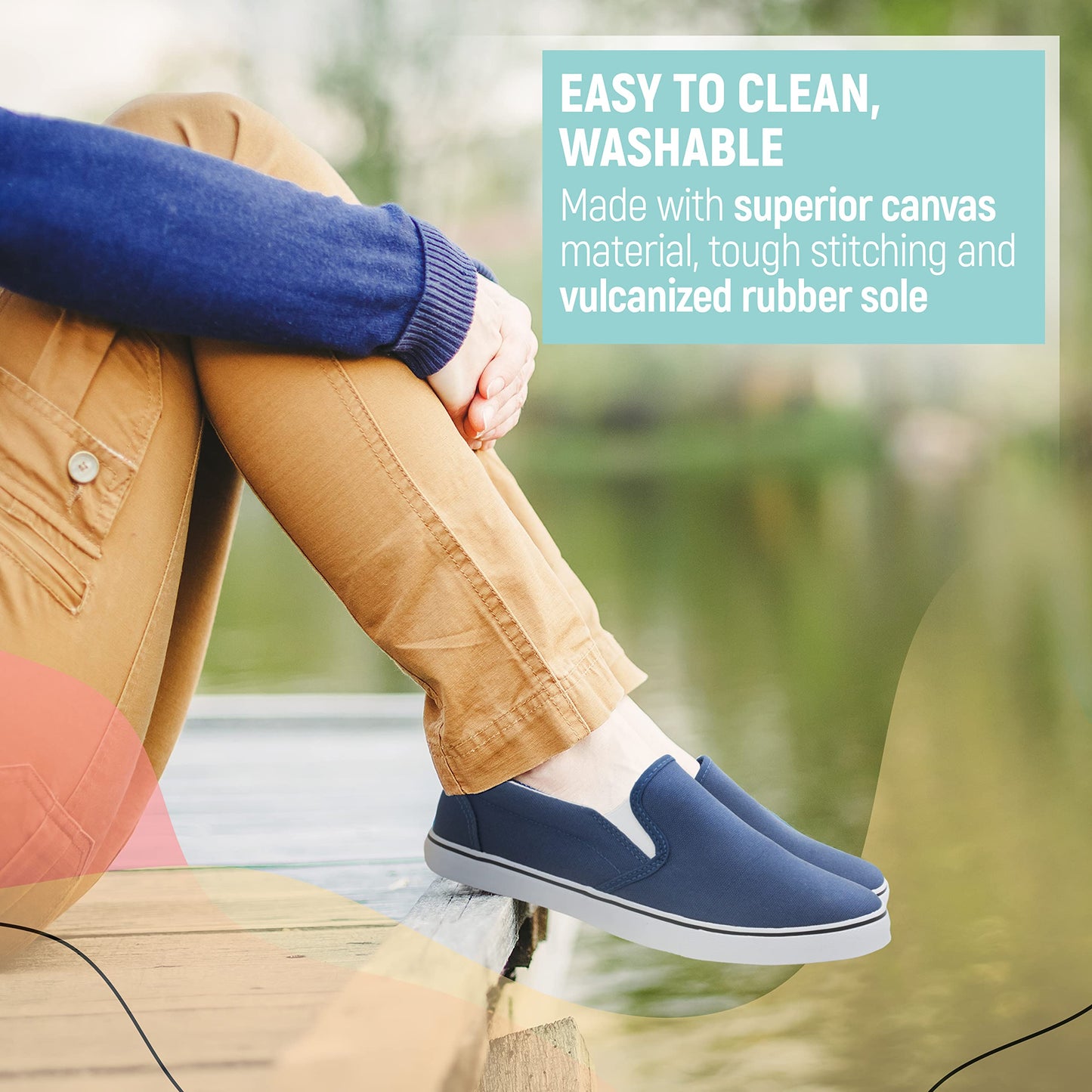 Low-Top Slip Ons Women's Fashion Sneakers Casual Canvas Sneakers for Women Comfortable Flats Breathable Padded Insole Slip on Sneakers Women Low Slip on Shoes