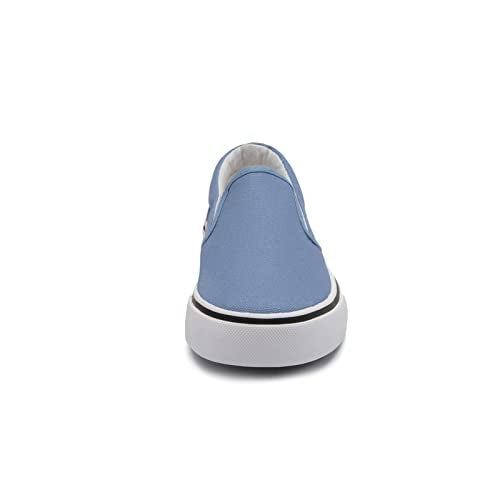 Low-Top Slip Ons Women's Fashion Sneakers Casual Canvas Sneakers for Women Comfortable Flats Breathable Padded Insole Slip on Sneakers Women Low Slip on Shoes